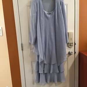 Two piece cocktail dress with over jacket